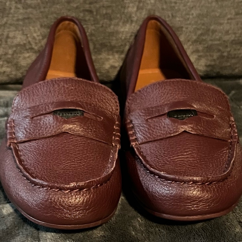 Coach Burgundy Leather Loafers for Women New without tags!